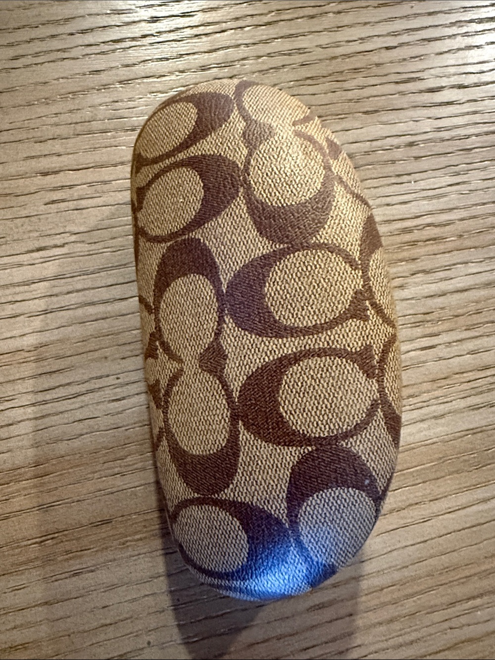 Coach Brown Signature Pattern Sunglass Case